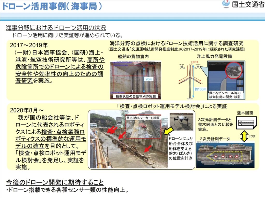 国土交通省｜ドローン活用事例（海事局）