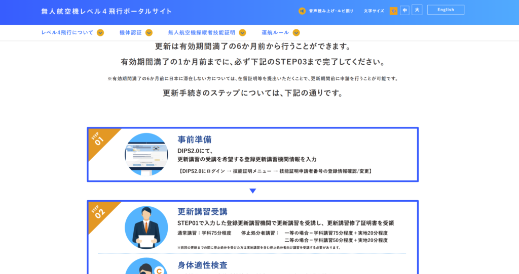 ドローン国家資格 更新の画像