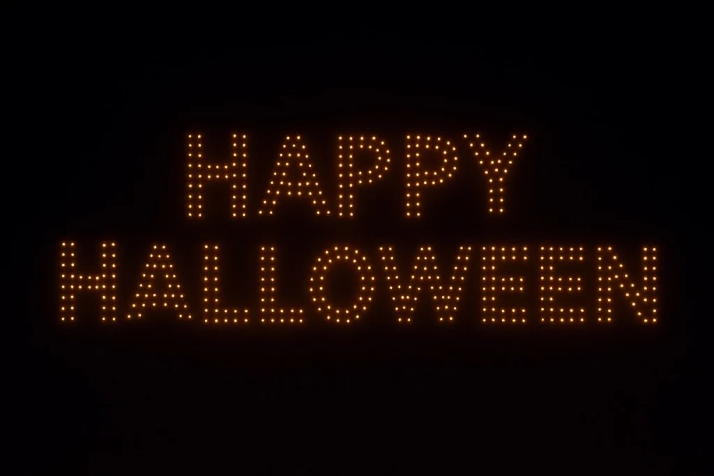 桶川ハロウィンドローンショーの画像